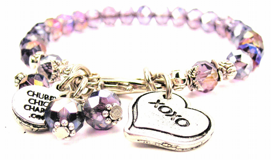 Xoxo Heart Splash Of Color Crystal Bracelet