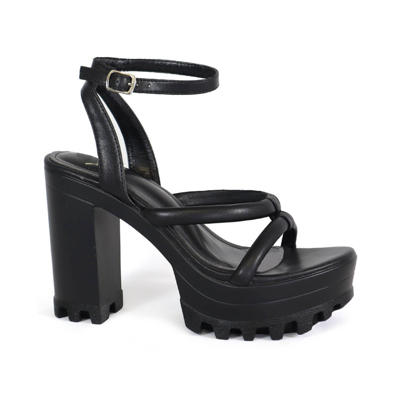 YOKI ASTER-08 Women's Padded Strappy Chunky Platform Heels