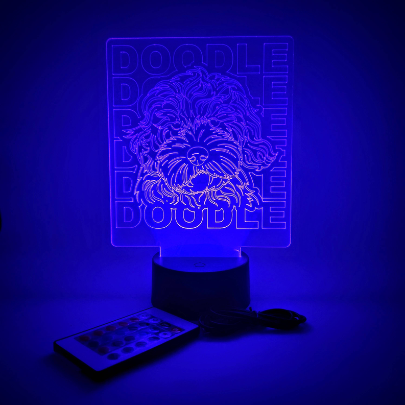 Doodle Breed LED Light Lamp | Dog Lovers & Pet Parents Gift