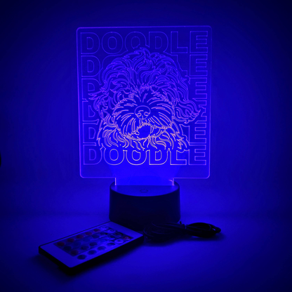 Doodle Breed LED Light Lamp | Dog Lovers & Pet Parents Gift