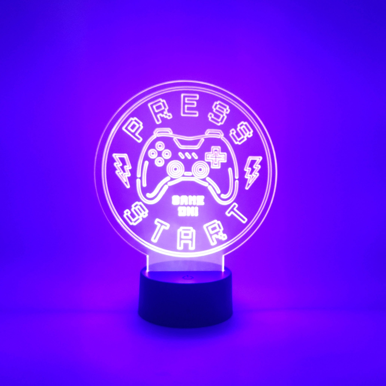 Gaming LED Accent Light | Press Start