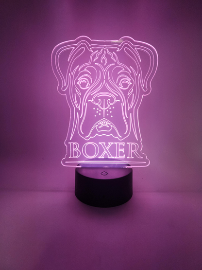 Boxer LED Lamp | Boxer Lover Light | Pet Parent Gift