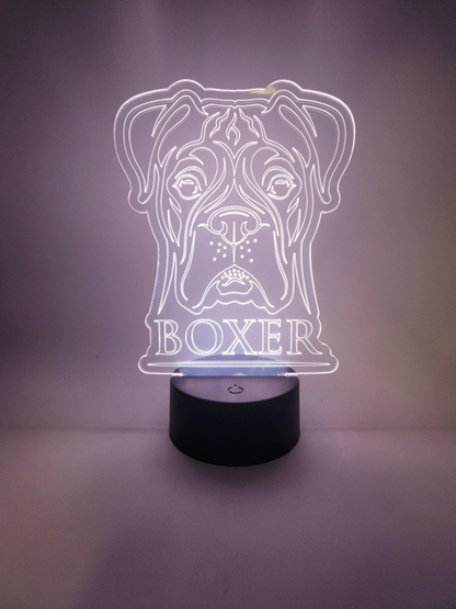 Boxer LED Lamp | Boxer Lover Light | Pet Parent Gift