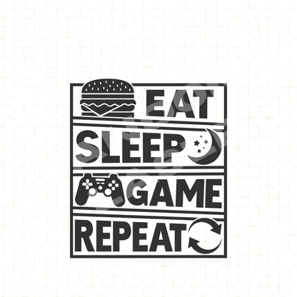 Eat, Sleep, Game, Repeat Kitchen Towel