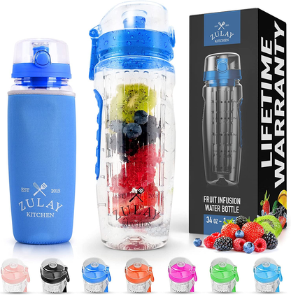 Portable Water Bottle with Fruit Infuser