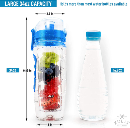 Portable Water Bottle with Fruit Infuser