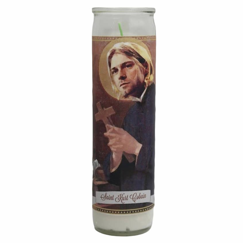 Kurt Cobain Devotional Prayer Saint Candle