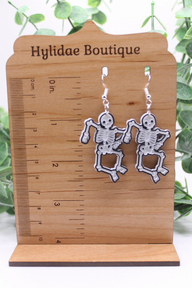 Dancing Skeletons Dangle Earrings