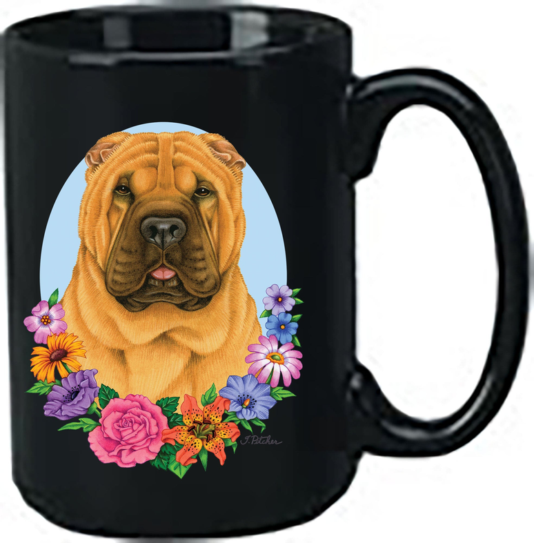 Shar Pei - Best of Breed Ceramic 15oz Coffee Black Mug