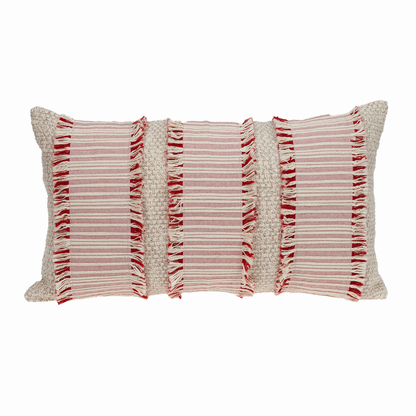 Parkland Collection Zest Transitional Ivory And Beige Throw Pillow