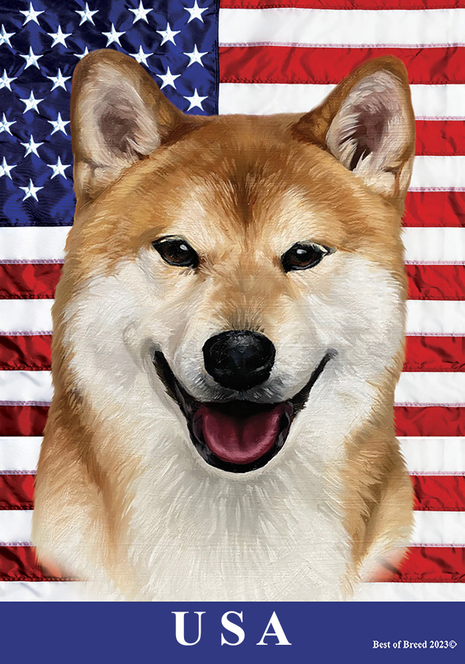 Shiba Inu - Best of Breed All-American II Outdoor Flag