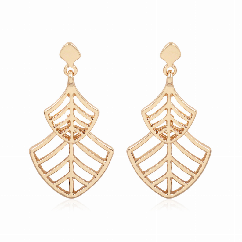 Leaf Filigree Drop dangle Earrings By DOBBI ( VARIETY OF COLORS AVAILABLE )