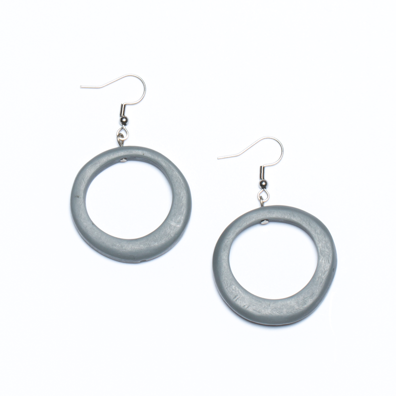 Resin Simple Hoop Earrings