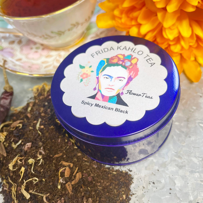 Frida Kahlo Tea in Tin Spicy Chocolate Black Mexican