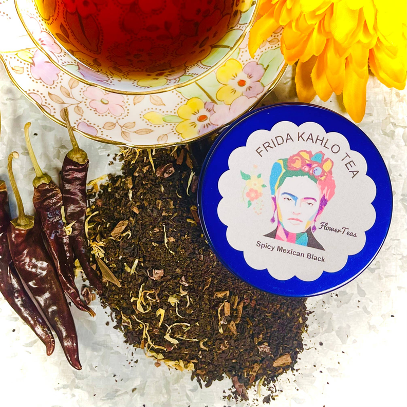 Frida Kahlo Tea in Tin Spicy Chocolate Black Mexican