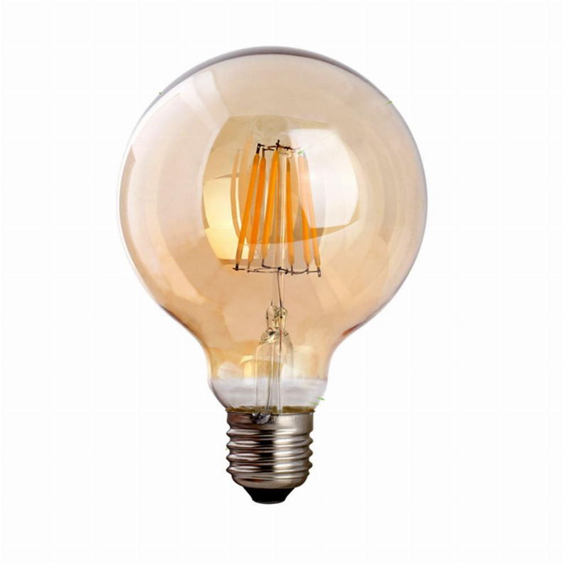 G95 E27 8W Vintage LED Light Bulb