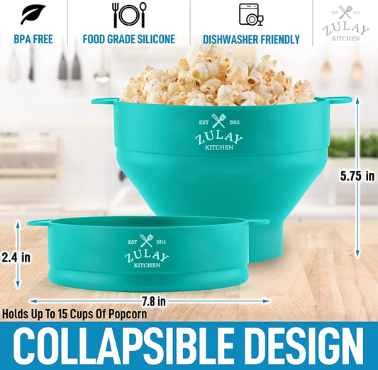 Collapsible Silicone Popcorn Maker