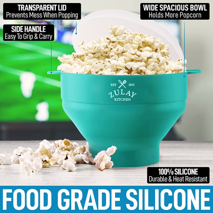 Collapsible Silicone Popcorn Maker