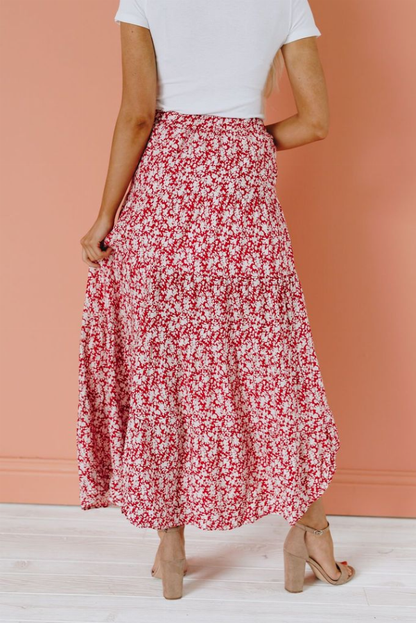 Woods Cross Ruffle Maxi Skirt