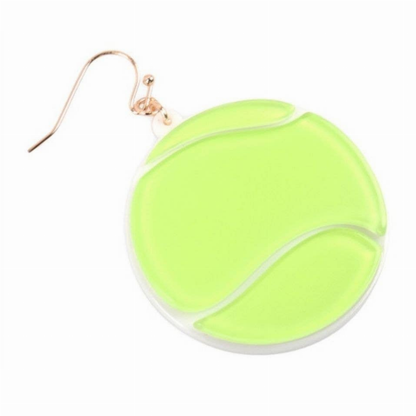 Tennis Ball Acetate Earrings