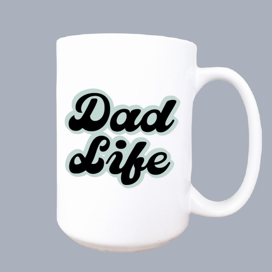 Dad life ceramic coffee mug