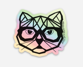 Holographic Cat Sticker