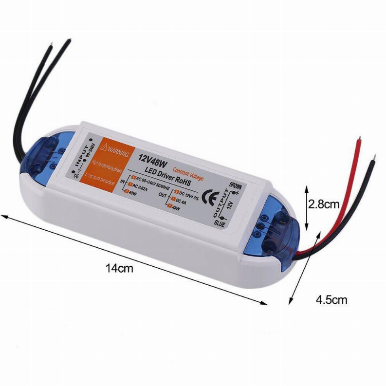 Compact LED Driver 48W AC 230V to DC12V