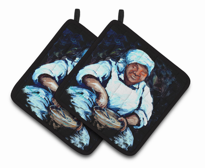 Lady Aziline Pair of Pot Holders