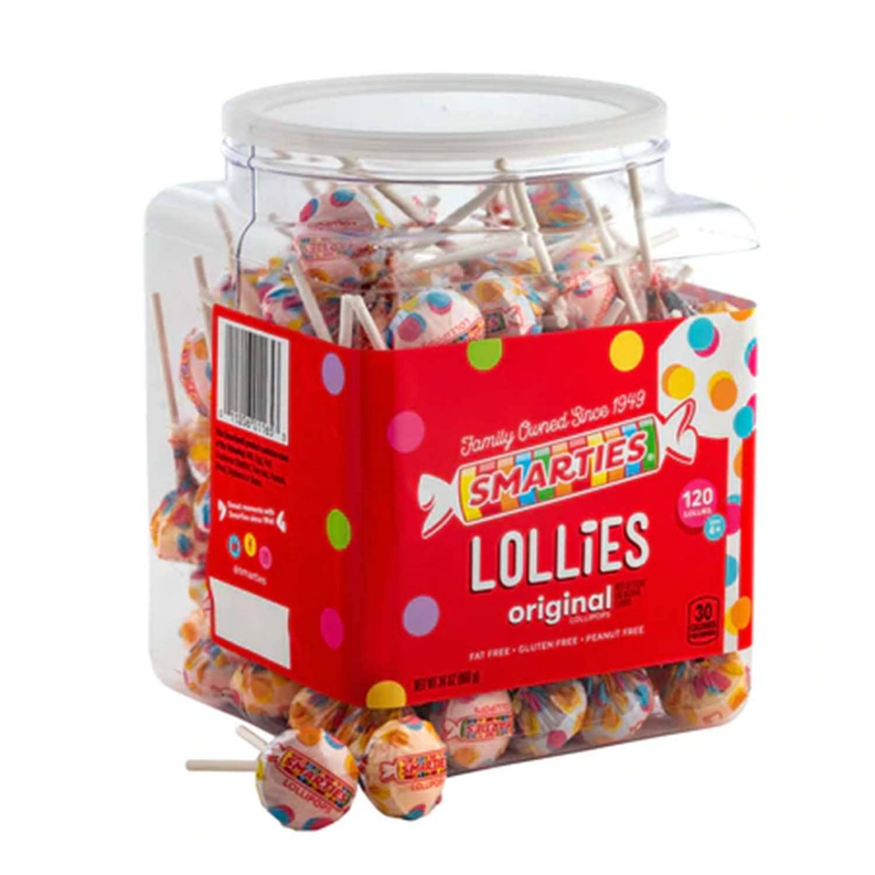 Suckers Smarties Pops in a jar 120ct