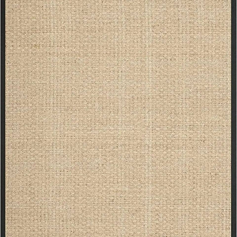 5x8 Feet Beige Basketweave Natural Seagrass Border Area Rug