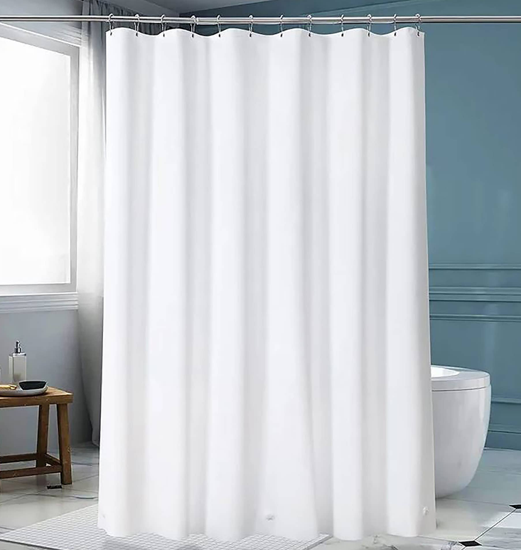 Premium White Shower Curtain Liner Waterproof - 70"x72"