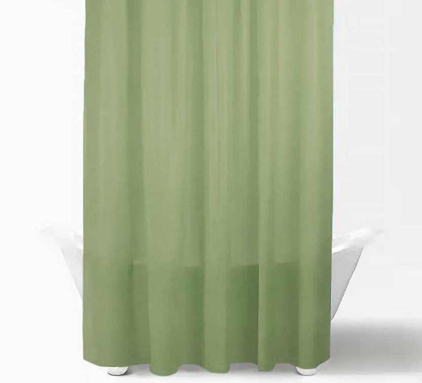 Sage Green PVC Shower Curtain Liner Waterproof (70" x 72")