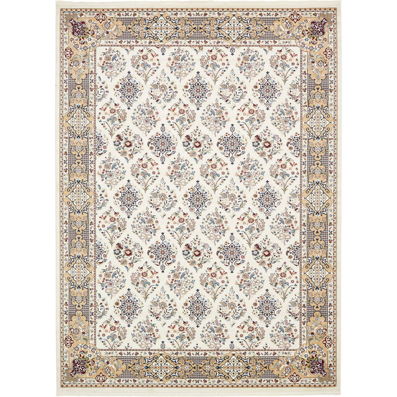 10x13 Feet Ivory Beige Oriental Traditional Persian Area Rug