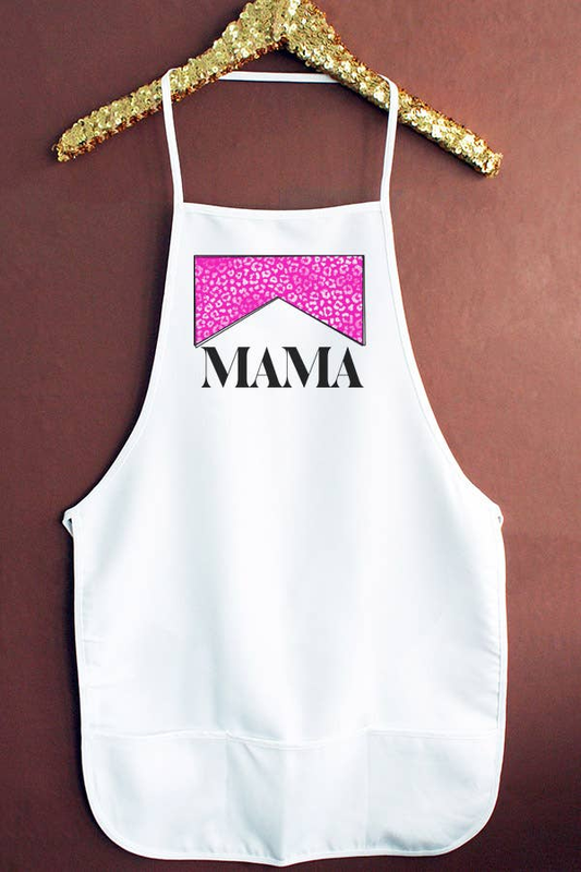 Pink Leopard Mama Kitchen Graphic Apron 99922