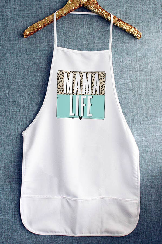 Mama Life Leopard Block Kitchen Graphic Apron 70322