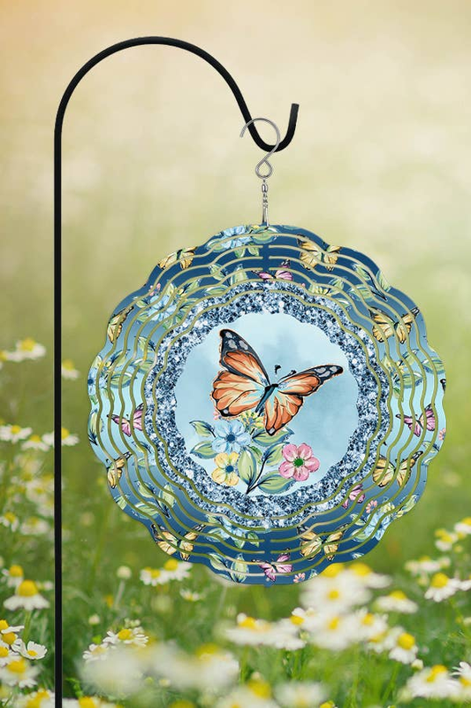 Spring Home Decor Orange Butterfly Little Multi Wind Spinner