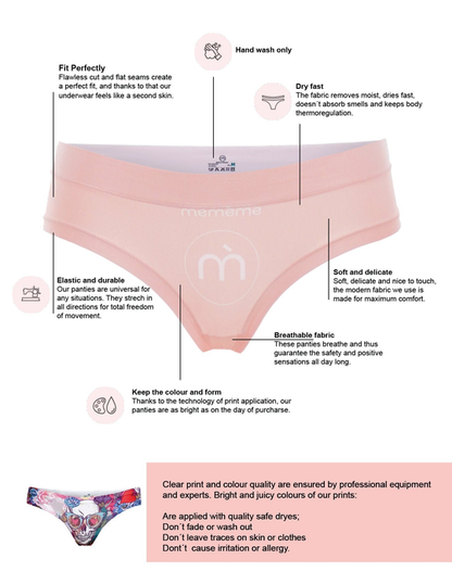 mememe ORCHID HIGH WAISTED BRIEF Panty for Women