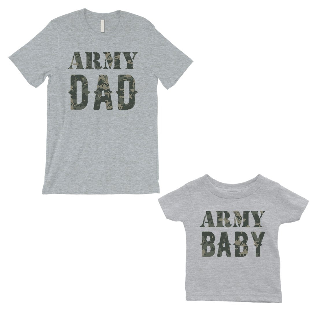 Army Dad Army Baby Dad and Baby Matching Gift T-Shirts Father's Day