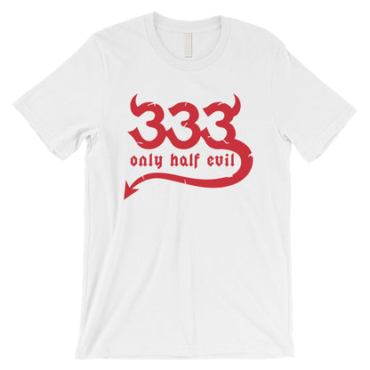 333 Only Half Evil Funny Halloween Costume Cute Mens T-Shirt