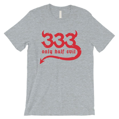 333 Only Half Evil Funny Halloween Costume Cute Mens T-Shirt