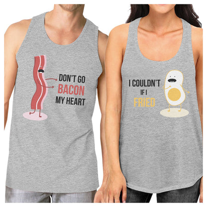 Bacon And Egg Matching Couple Tank Tops Set For Funny Couples Gifts