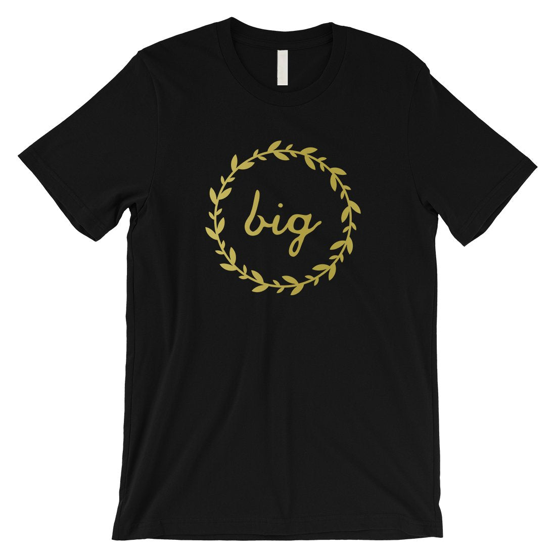 Big Little Leaf Wreath-GOLD Mens T-Shirt Beautiful Text Sweet Gift