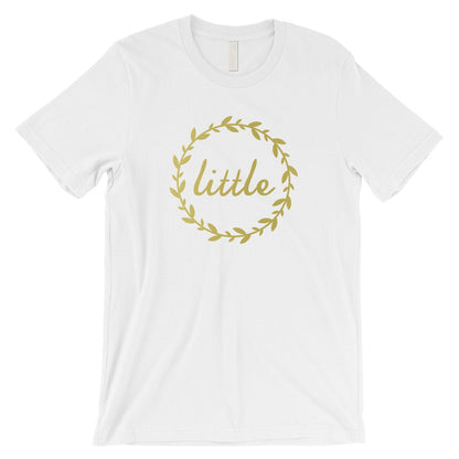 Big Little Leaf Wreath-GOLD Mens T-Shirt Beautiful Text Sweet Gift