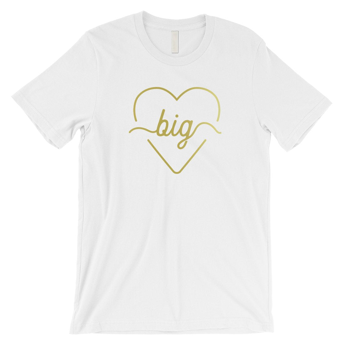 Big Little Line Heart-GOLD Mens T-Shirt Sweet Kind Gift For Friend