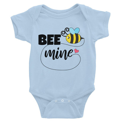 Bee Mine Cute Infant Bodysuit Baby Shower Gift Funny Baby Jumpsuit