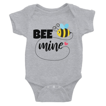 Bee Mine Cute Infant Bodysuit Baby Shower Gift Funny Baby Jumpsuit