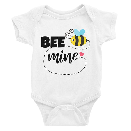 Bee Mine Cute Infant Bodysuit Baby Shower Gift Funny Baby Jumpsuit