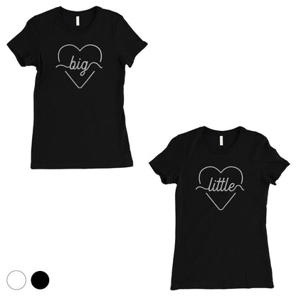 Big Little Line Heart-SILVER Womens T-Shirt Magificent Fancy Gifts