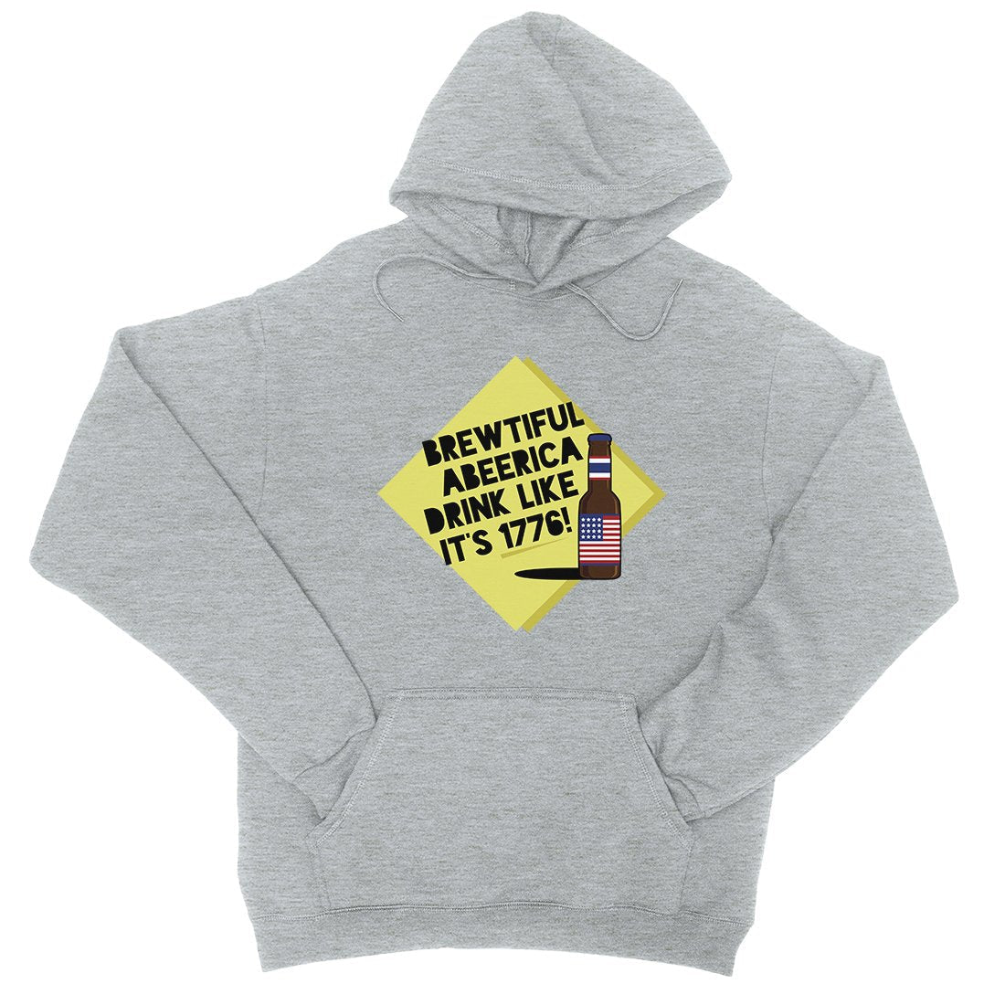 Brewtiful Abeerica Unisex Hooded Sweatshirt 4th Of July Hoodie Gift