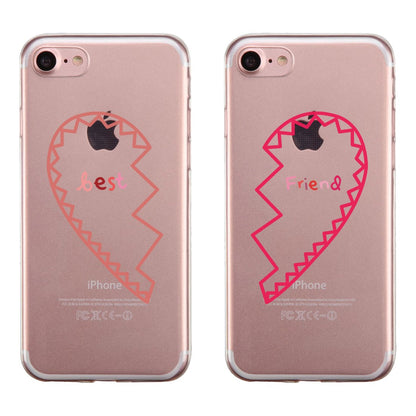 Best Friend Half Heart BFF Matching Phone Covers Creative Girly